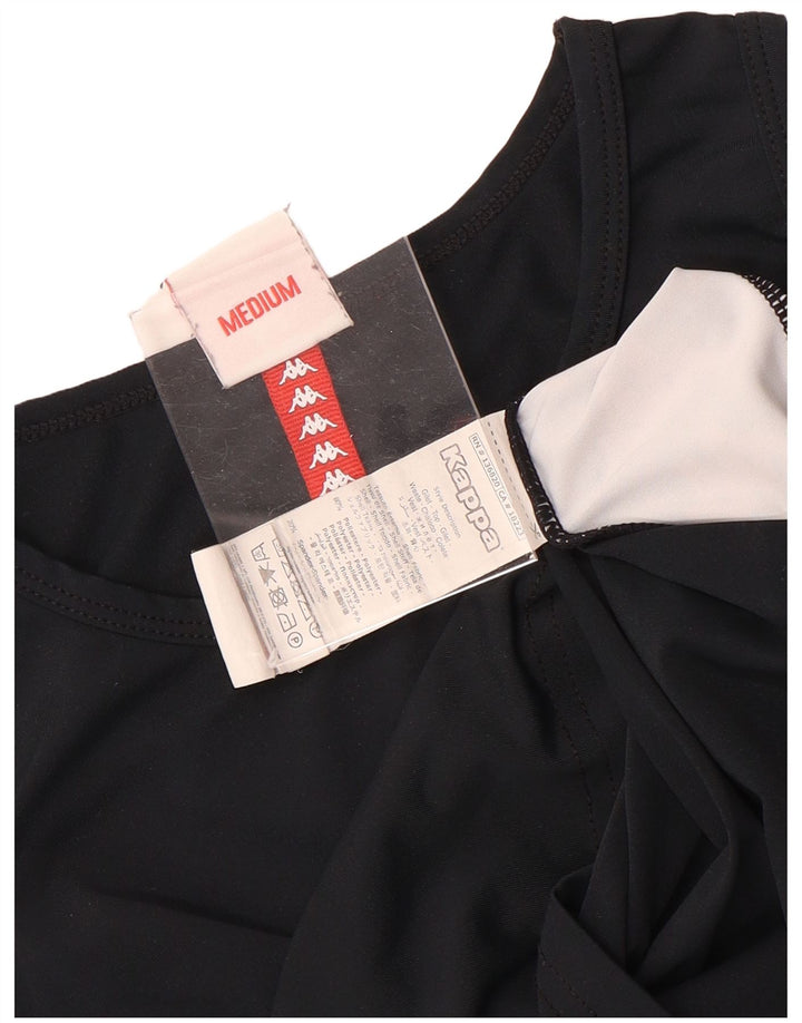 Top cu vestă cu grafică pentru femei Kappa UK 12 Medium Black