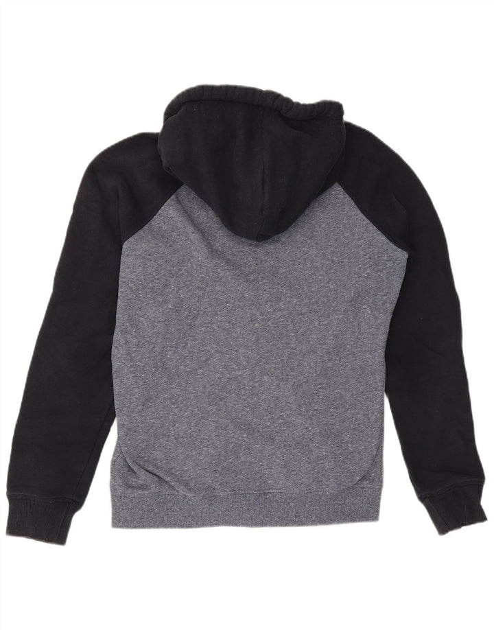 Pulover Superdry pentru bărbați, cu fermoar, din bumbac color bloc, gri mediu