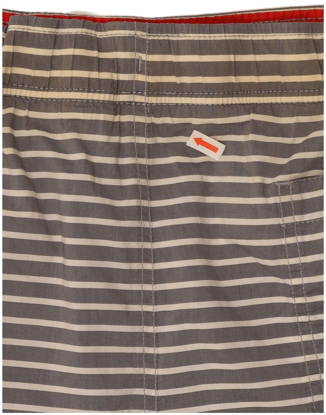 Pantaloni scurți de înot Tommy Hilfiger pentru bărbați, bumbac cu dungi gri mari