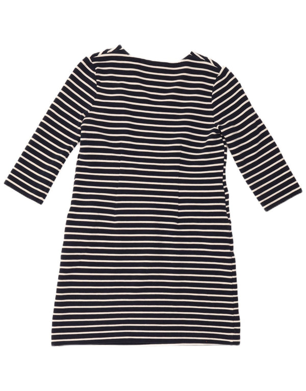 Rochie Boden pentru femei cu mâneci 3/4, UK 14, bumbac cu dungi, albastru marin mediu