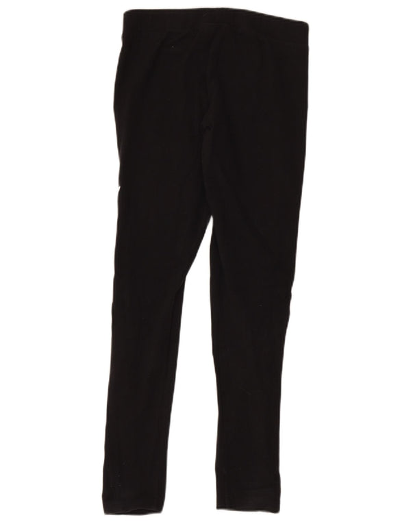 Leggings grafic Adidas pentru femei UK 12, bumbac mediu negru