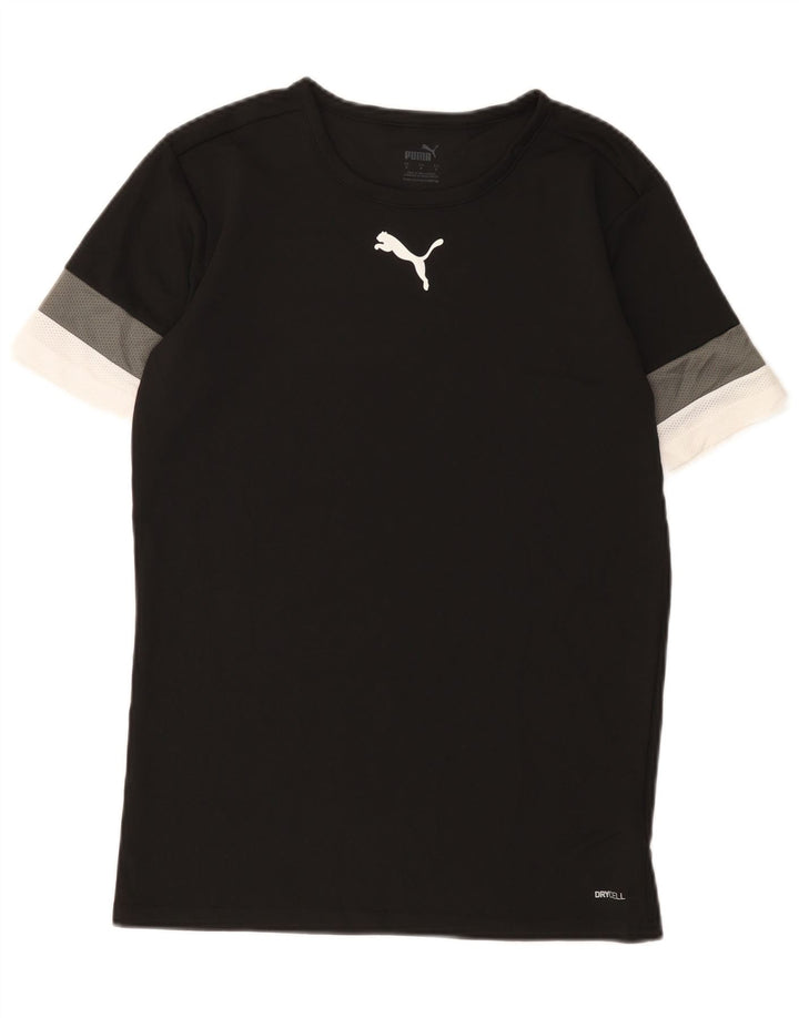 Tricou pentru bărbați Puma Top mic, negru, poliester color bloc