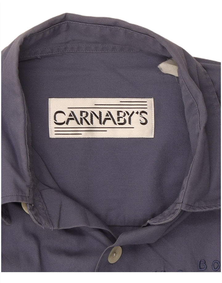 Cămașă grafică pentru bărbați CARNABY'S, mare, bleumarin