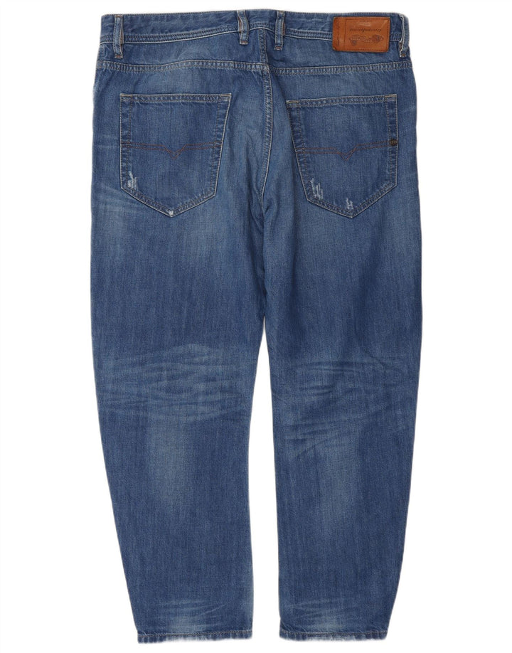 Jeans slim pentru bărbați Diesel Distressed W34 L26 Bumbac albastru