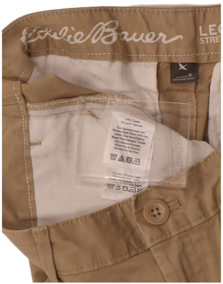 EDDIE BAUER Pantaloni casual cu curburi pentru femei US 6 Medium W30 L30 Bej