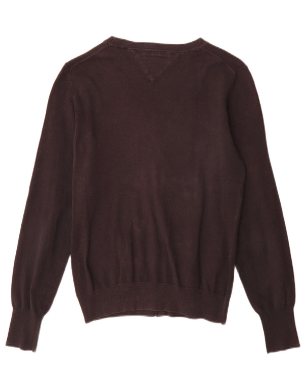 Pulover cardigan pentru femei Tommy Hilfiger, bumbac mediu negru, clasic