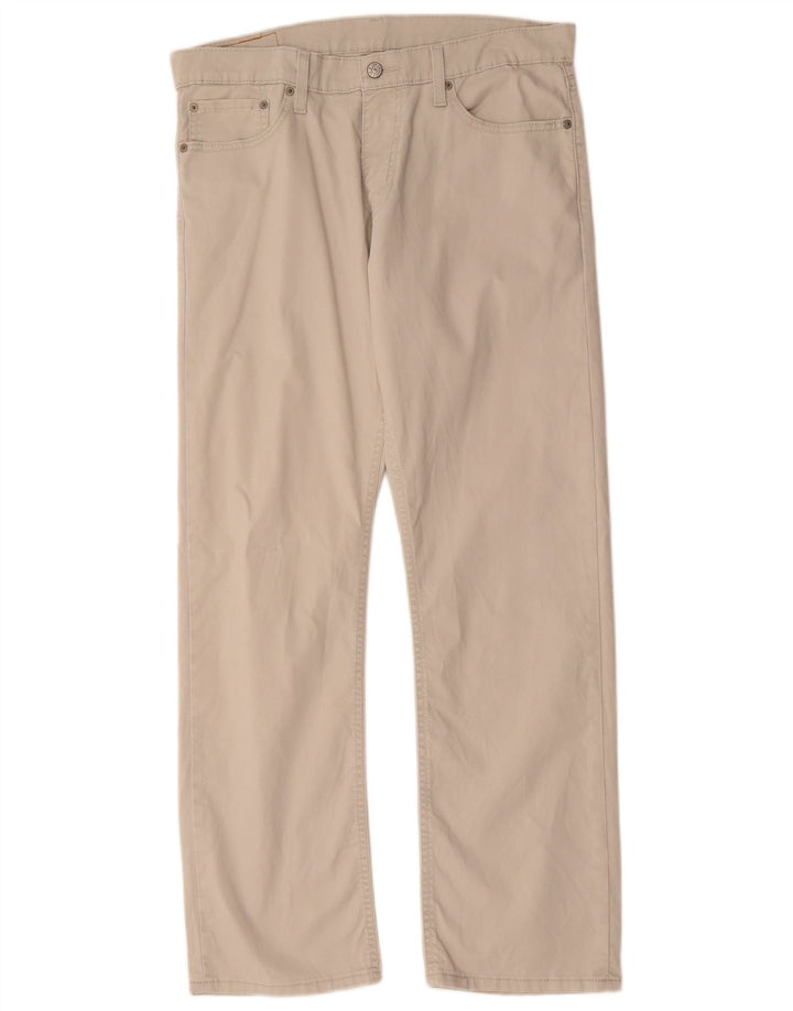 Pantaloni casual drepti pentru bărbați Levi's 514 L34 L32 Bumbac alb