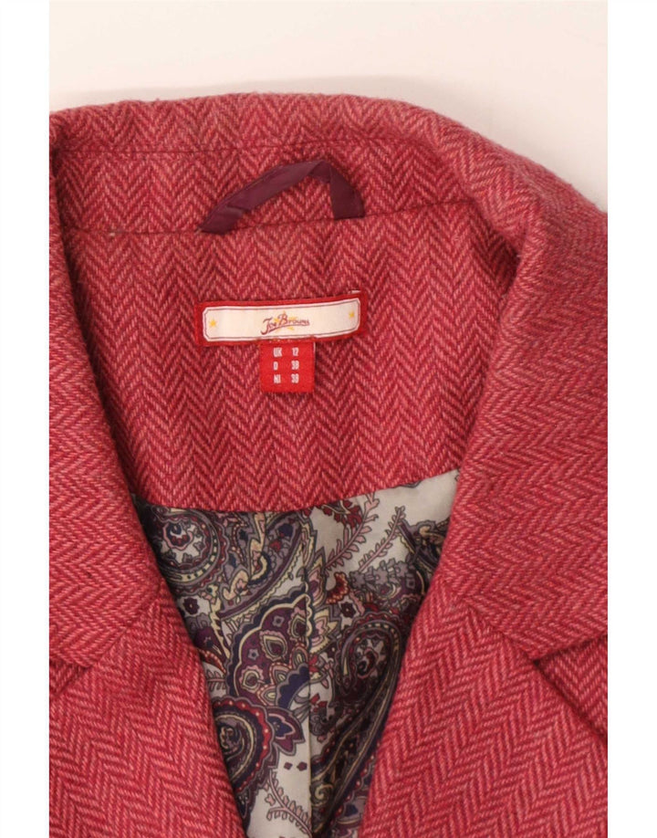 Jachetă pentru femei Joe Browns UK 12 Medium Pink Herringbone Poliester