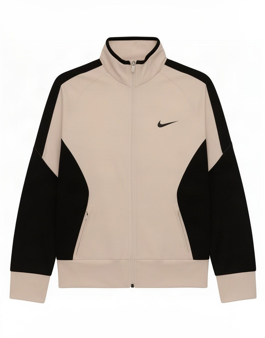 Jachetă de top pentru trening Nike Dri Fit pentru femei UK 12 Medium White Colorblock