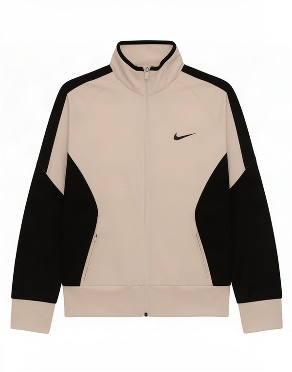 Jachetă de top pentru trening Nike Dri Fit pentru femei UK 12 Medium White Colorblock