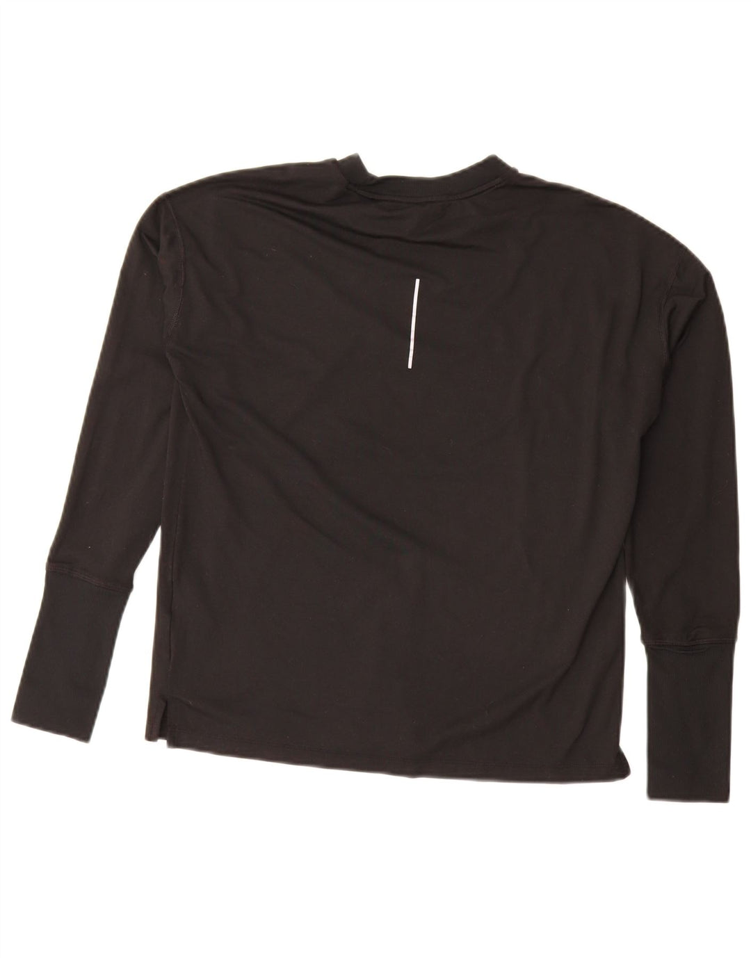 Top supradimensionat cu mânecă lungă pentru femei Nike Dri Fit UK 10 Poliester negru mic