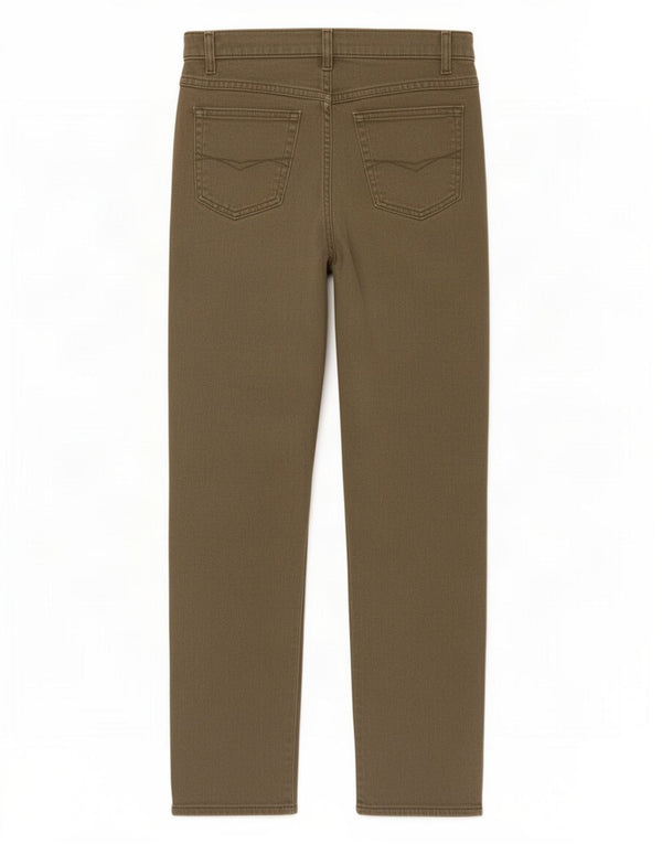 Pantaloni casual drepti pentru femei Marks & Spencer UK 14 Medium L30 L28 Kaki