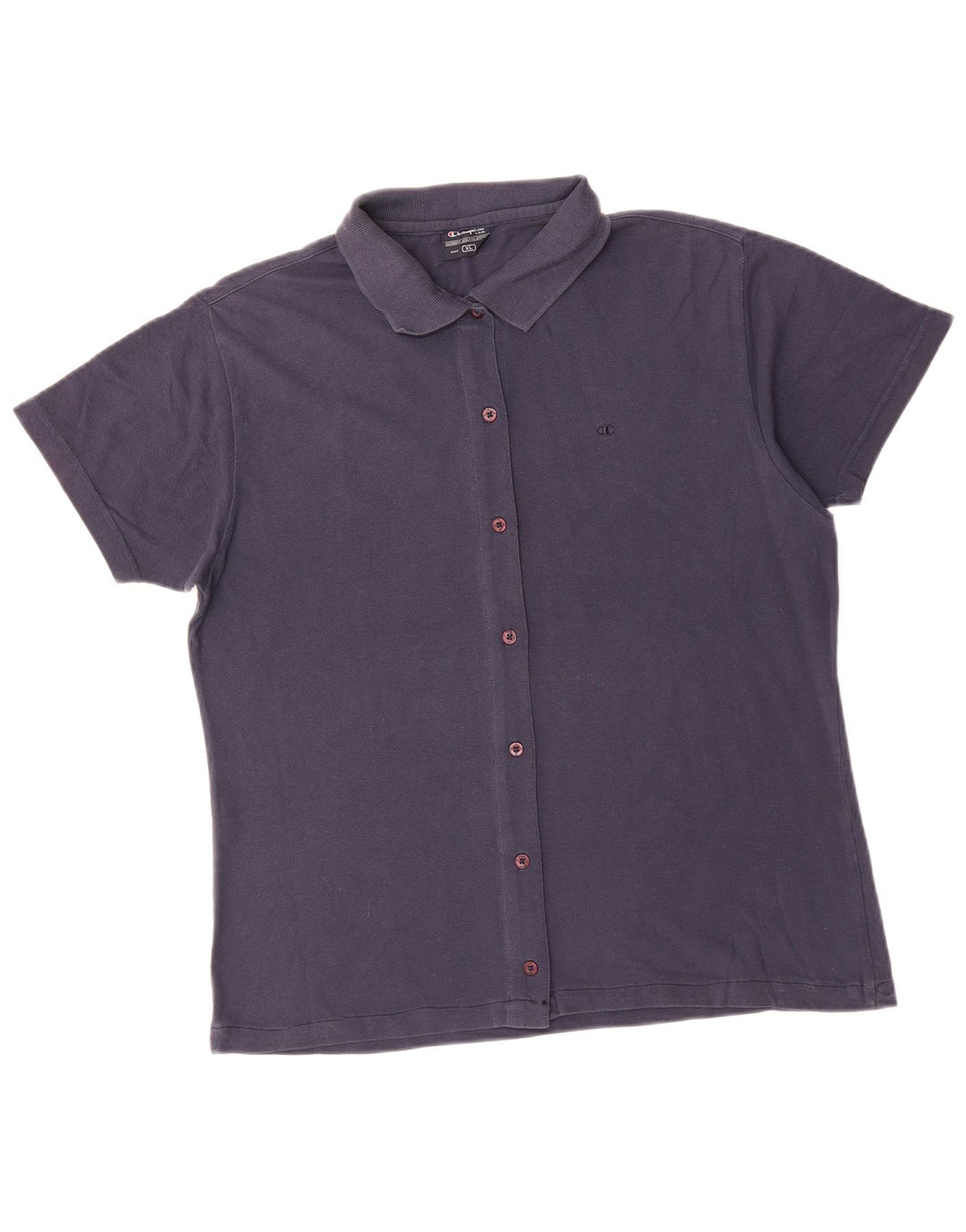 Bluză cămașă cu mânecă scurtă pentru femei CHAMPION UK 18 XL bleumarin