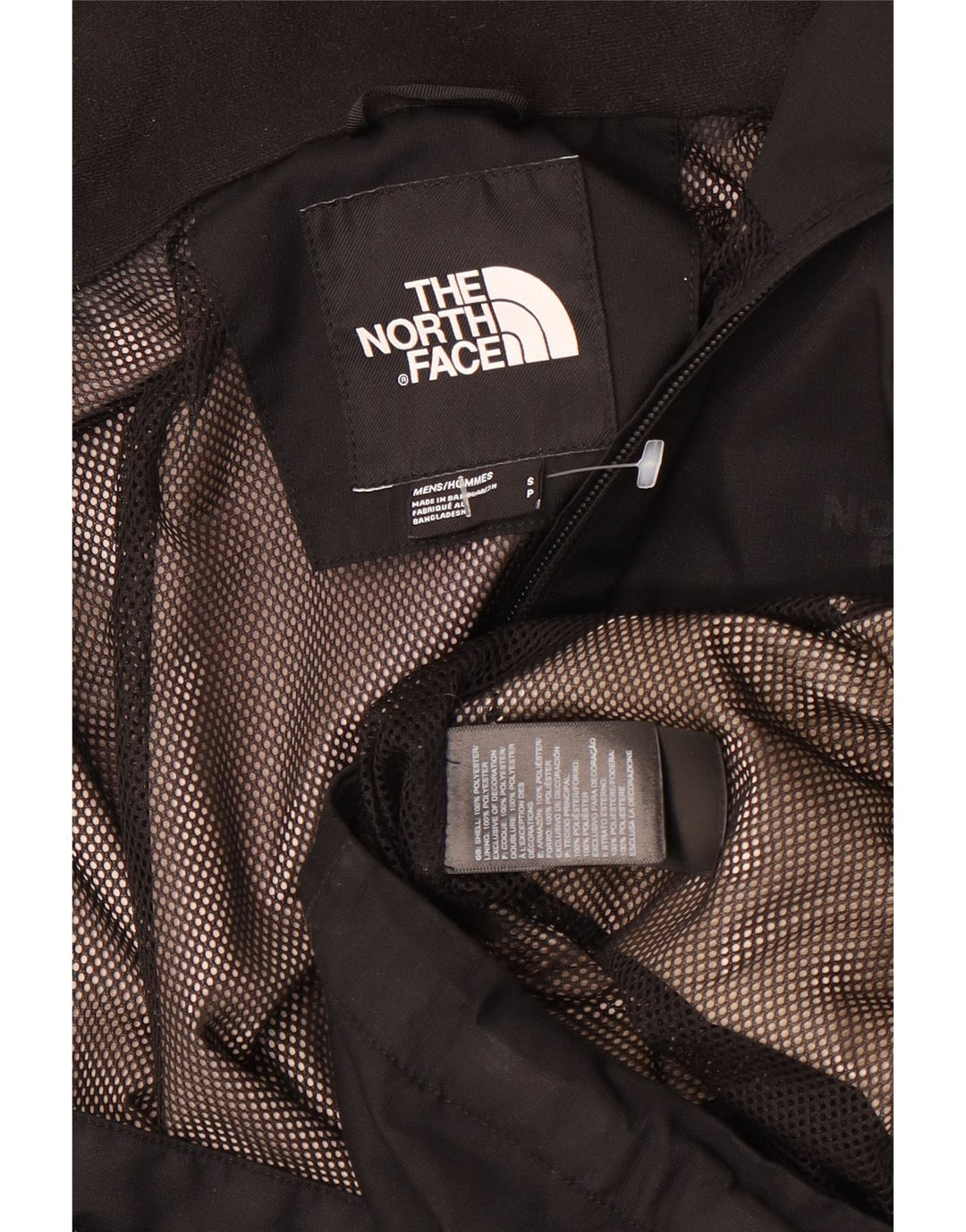 Jachetă de ploaie cu glugă The North Face pentru bărbați UK 36 Poliester negru mic
