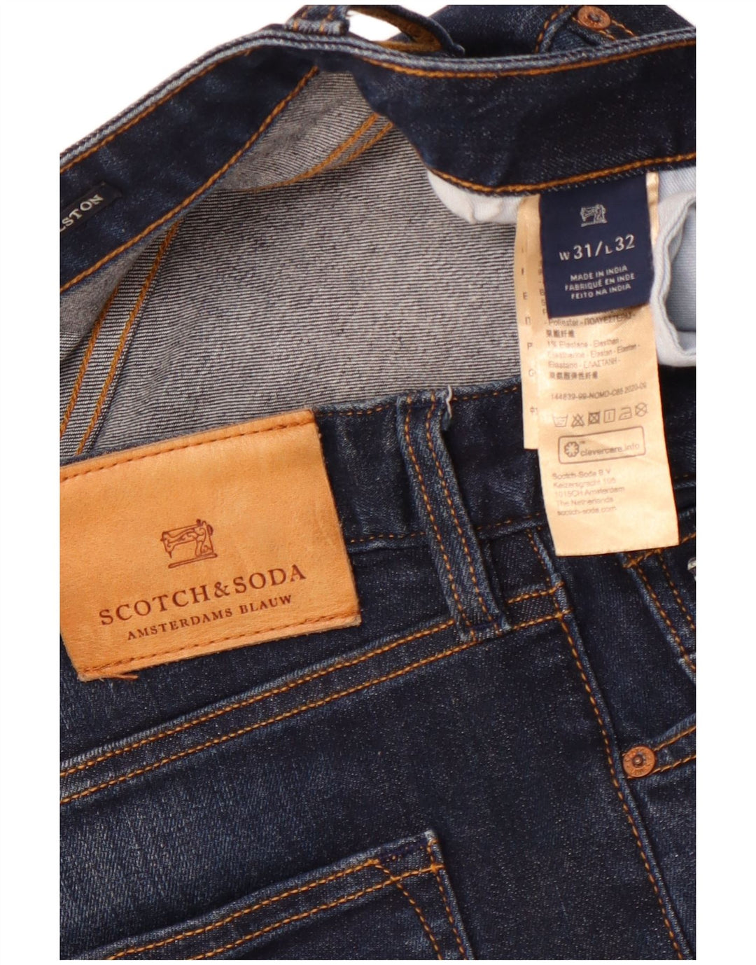 SCOTCH & SODA Blugi Ralston Slim pentru bărbați W31 L32 Bumbac bleumarin