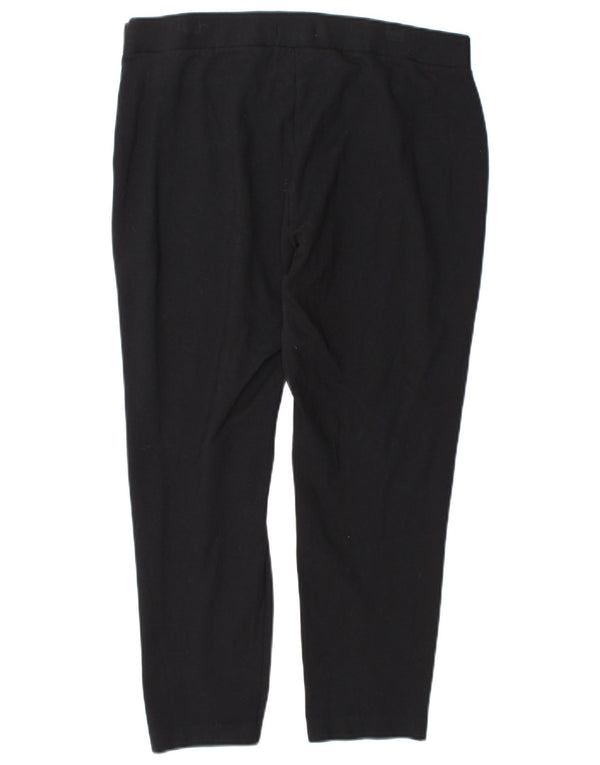 Pantaloni tăiați pentru femei Marks & Spencer UK 16 Large W34 L25 Negru
