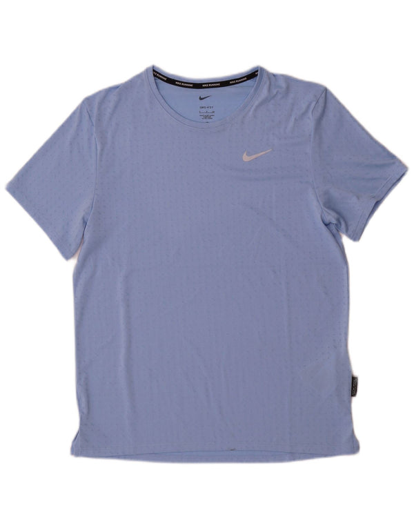 Tricou Nike Dri Fit pentru bărbați Top mic din poliester cu pete albastre