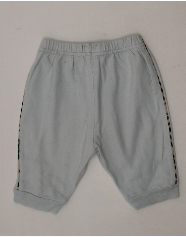 BURBERRY Baby Boys Graphic Joggers Tracksuit Trousers 0-3 Months Blue