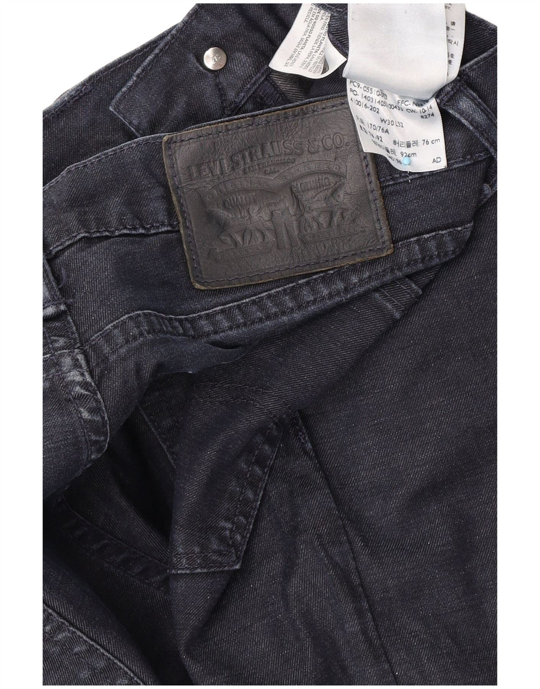 Blugi slim pentru bărbați Levi's W30 L32 bumbac bleumarin