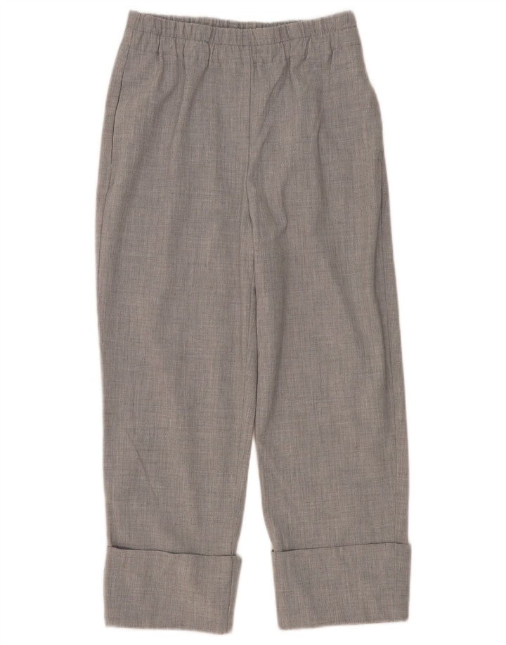 Pantaloni tăiați drept pentru femei Zara Mici L26 L24 Gri