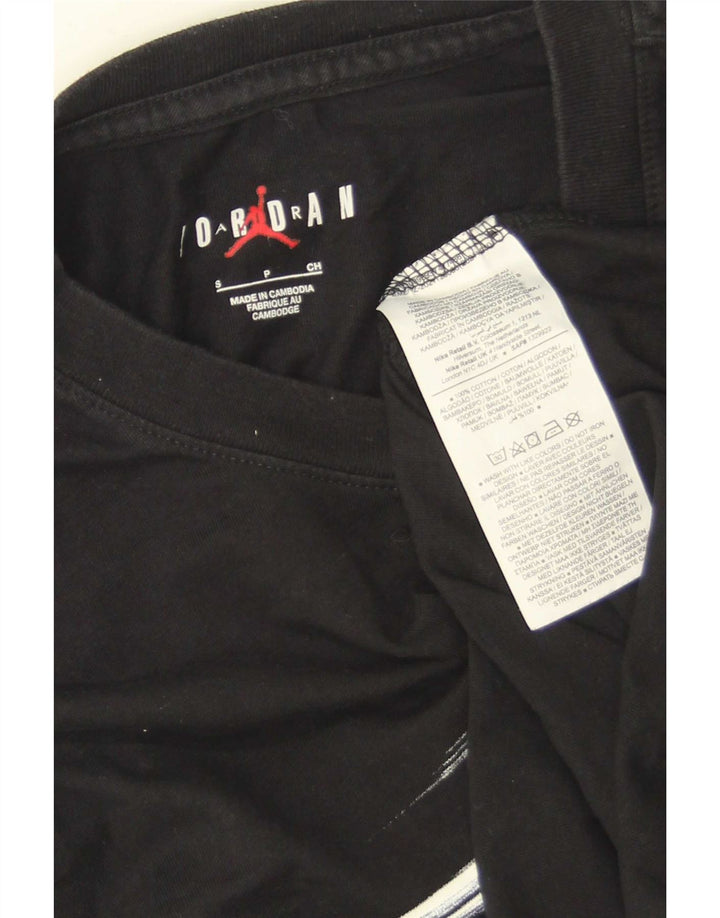 Tricou grafic Jordan pentru bărbați Top mic bumbac negru