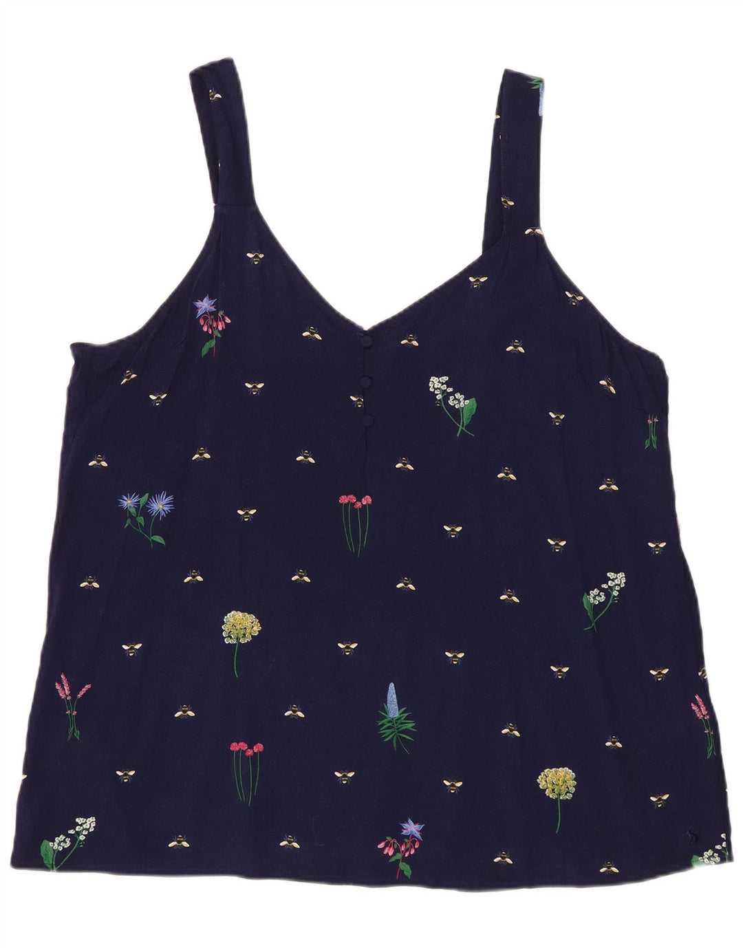 Jules pentru femei Abstract Pattern Cami Top UK 20 2XL Bleumarin Viscoză