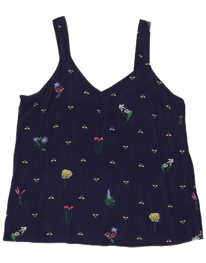 Jules pentru femei Abstract Pattern Cami Top UK 20 2XL Bleumarin Viscoză