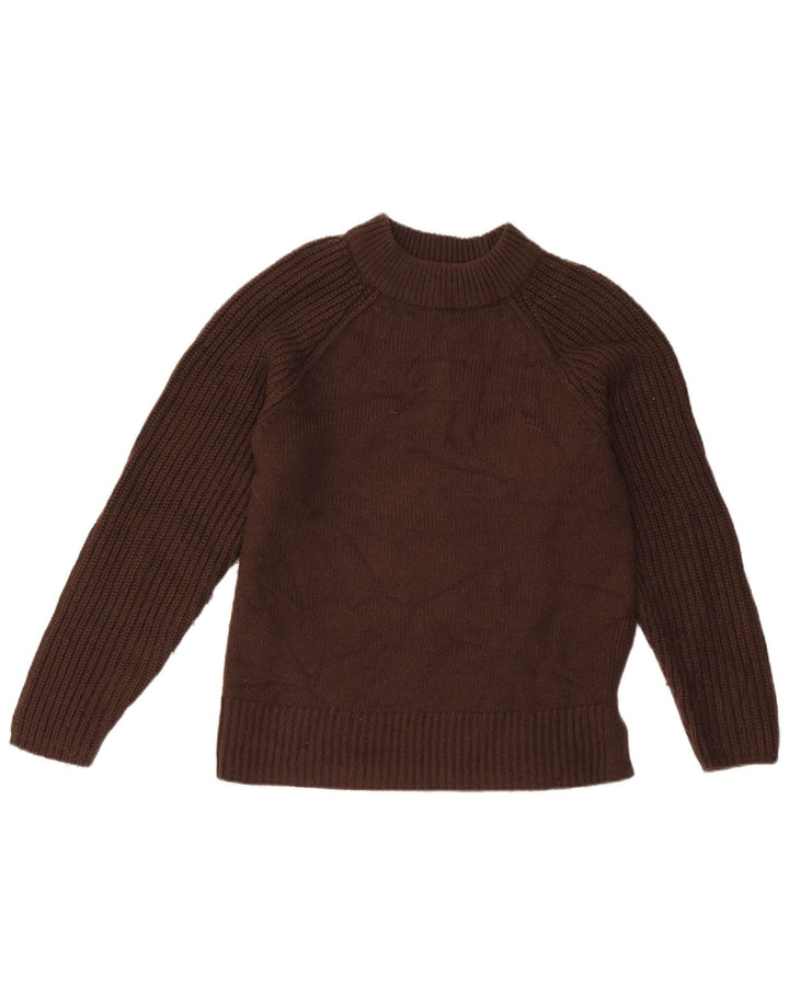 Pulover cu gât țestoasă pentru femei Marks & Spencer UK 10 mic maro acrilic