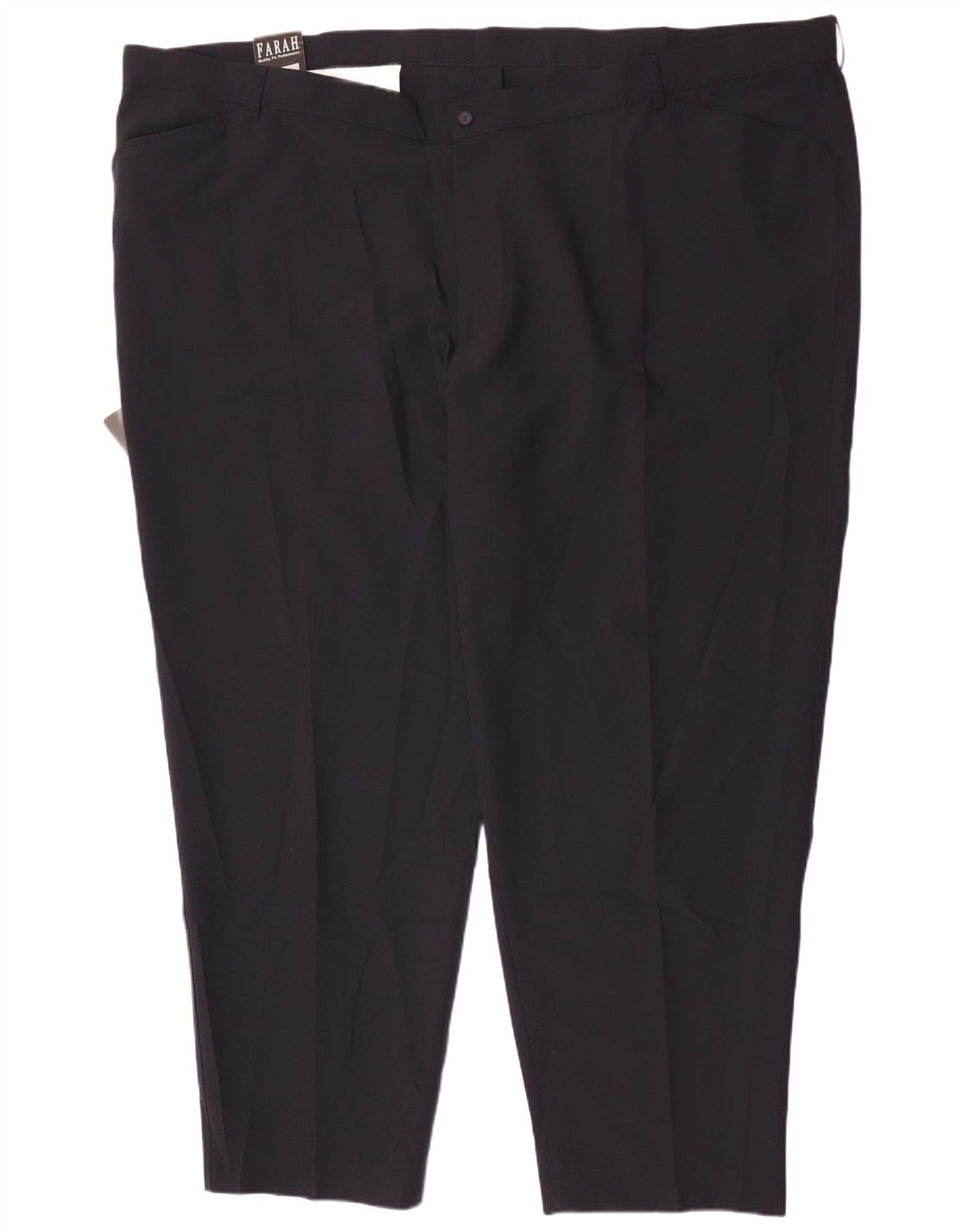 Pantaloni casual drepti pentru bărbați Farah L60 L33 Poliester bleumarin