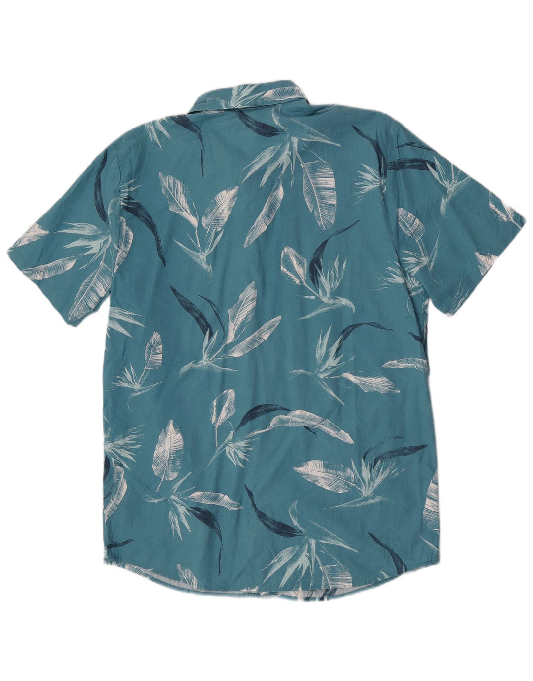 Cămașă cu mânecă scurtă pentru bărbați Volcom, bumbac floral, albastru mediu