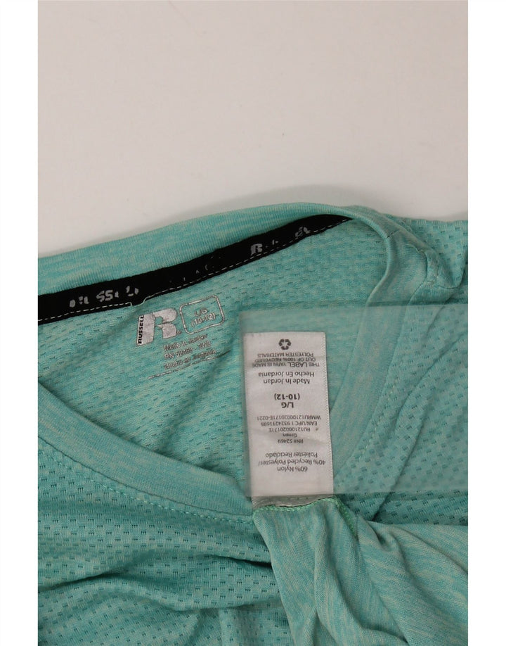 RUSSELL ATHLETIC Tricou Dri-Power pentru băieți Top 10-11 ani mare turcoaz