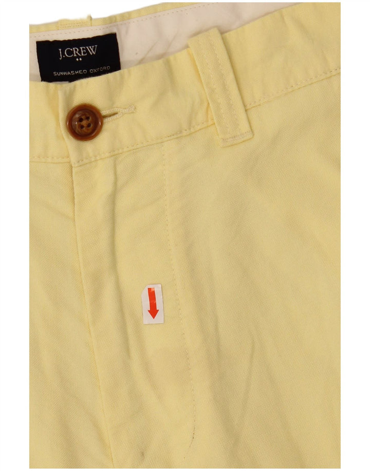 Pantaloni scurți chino pentru bărbați J. CREW W30, bumbac galben mediu