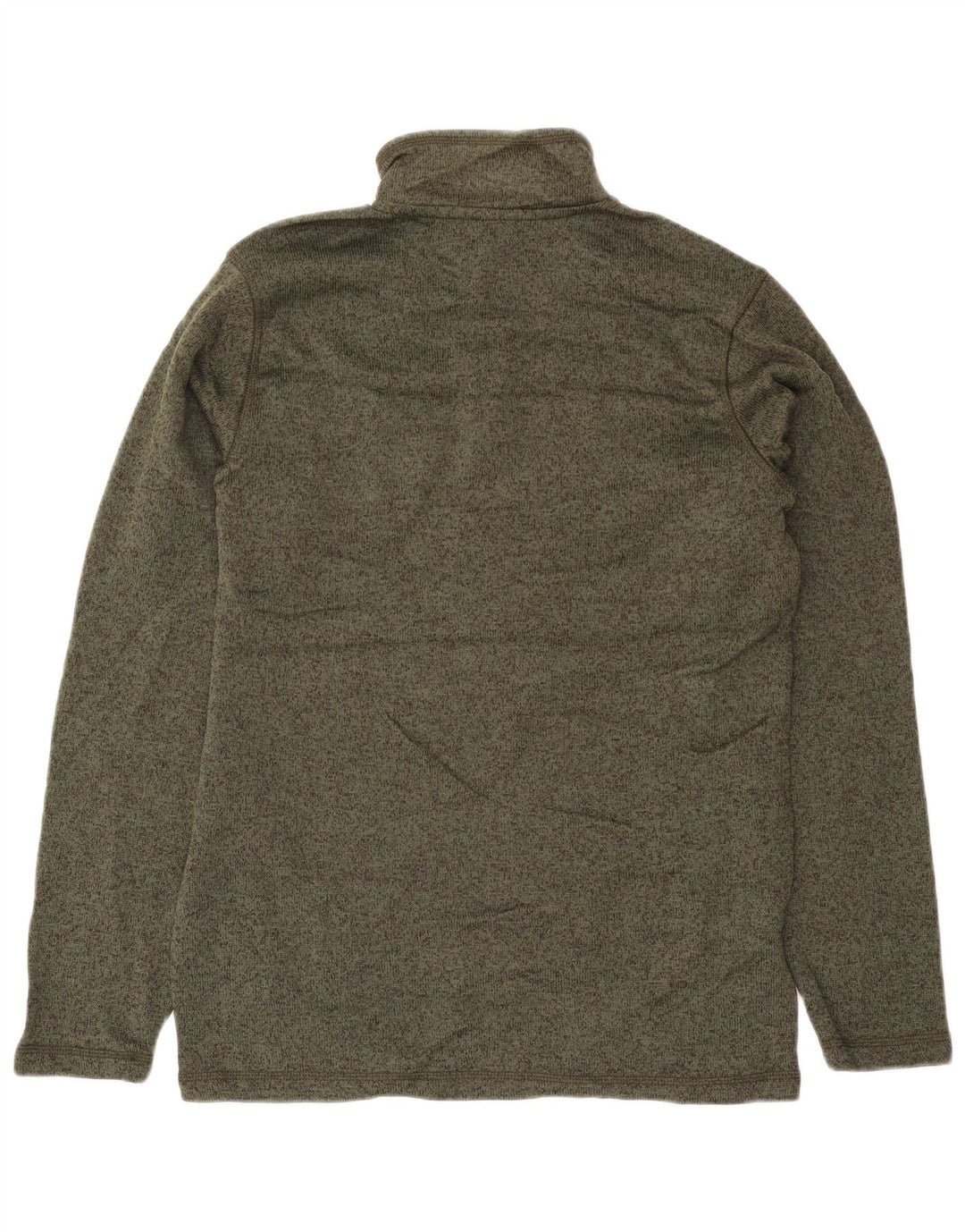 Hanorac pentru bărbați Eddie Bauer, înalt, cu gât cu nasturi, pulat mediu kaki