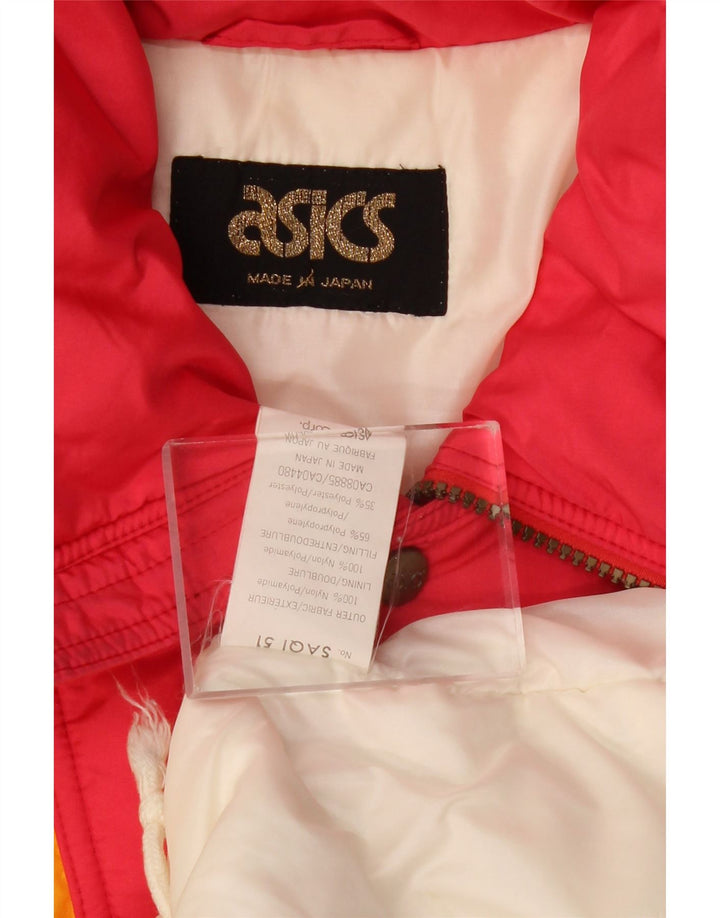 Jachetă de schi pentru bărbați Asics, mare, roșu, din nailon color bloc