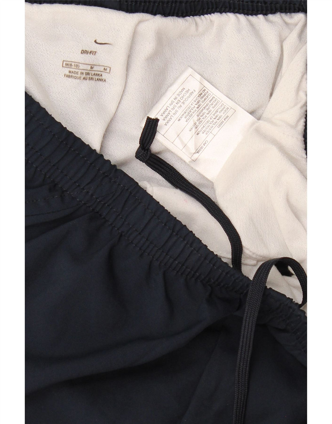 NIKE Womens Dri Fit Sport Shorts US 8/10 Medium  Navy Blue Polyester