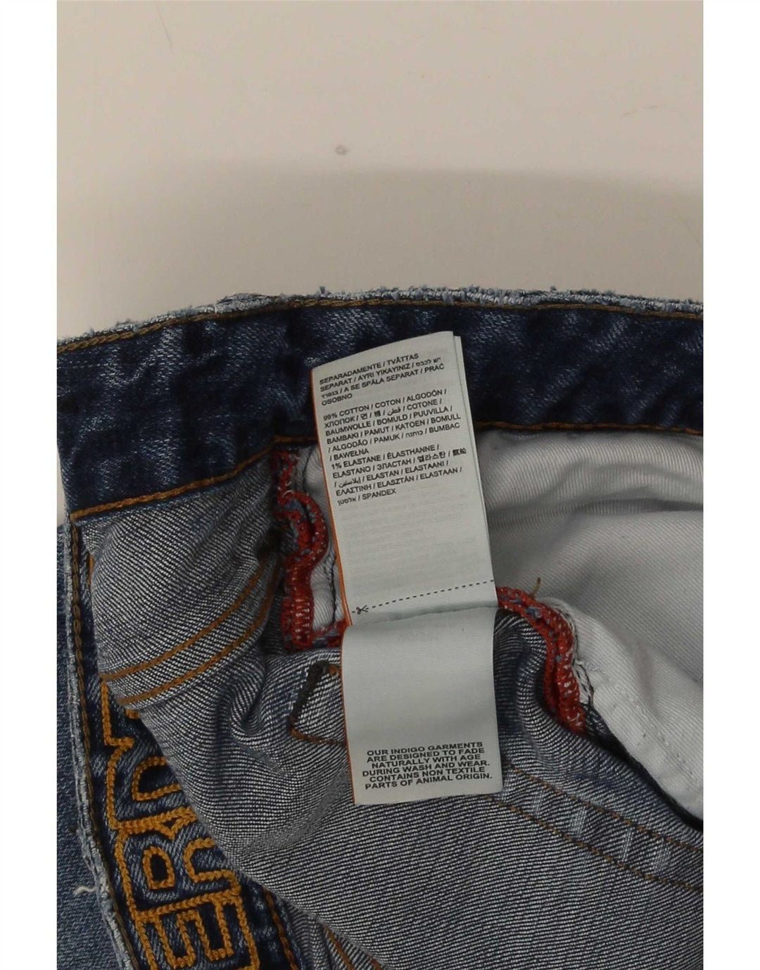 Blugi drepti pentru bărbați Superdry W34 L29 Bumbac albastru