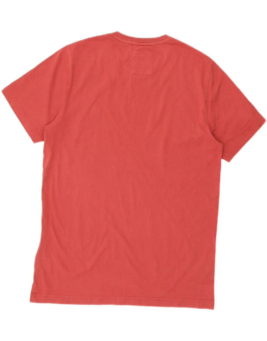 CREW CLOTHING Mens T-Shirt Top Large Red Cotton Vintage Crew Clothing and Second-Hand Crew Clothing from Messina Hembry 