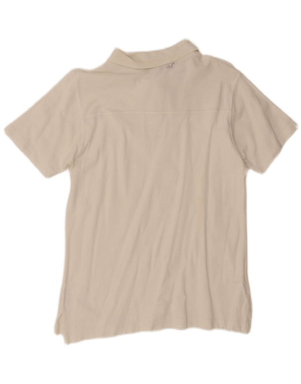 Tricou polo Moschino pentru bărbați, bumbac alb mediu
