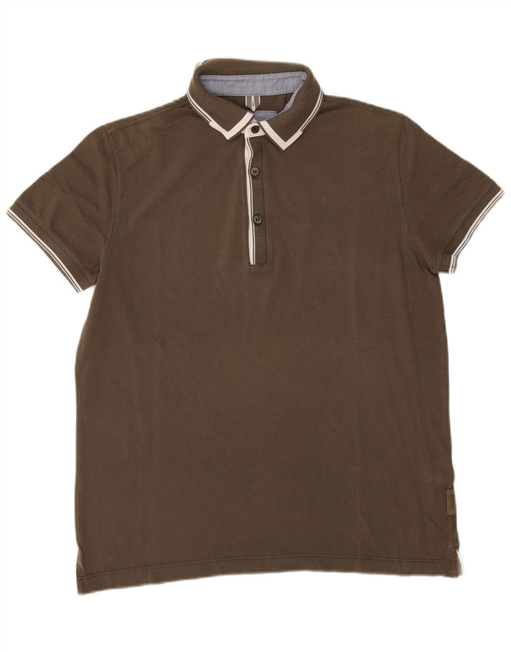 Cămașă polo Hugo Boss pentru bărbați, bumbac, kaki
