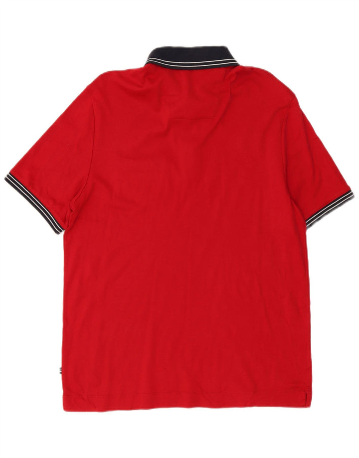 Tricou polo pentru bărbați Nautica, roșu mic, bloc de culoare