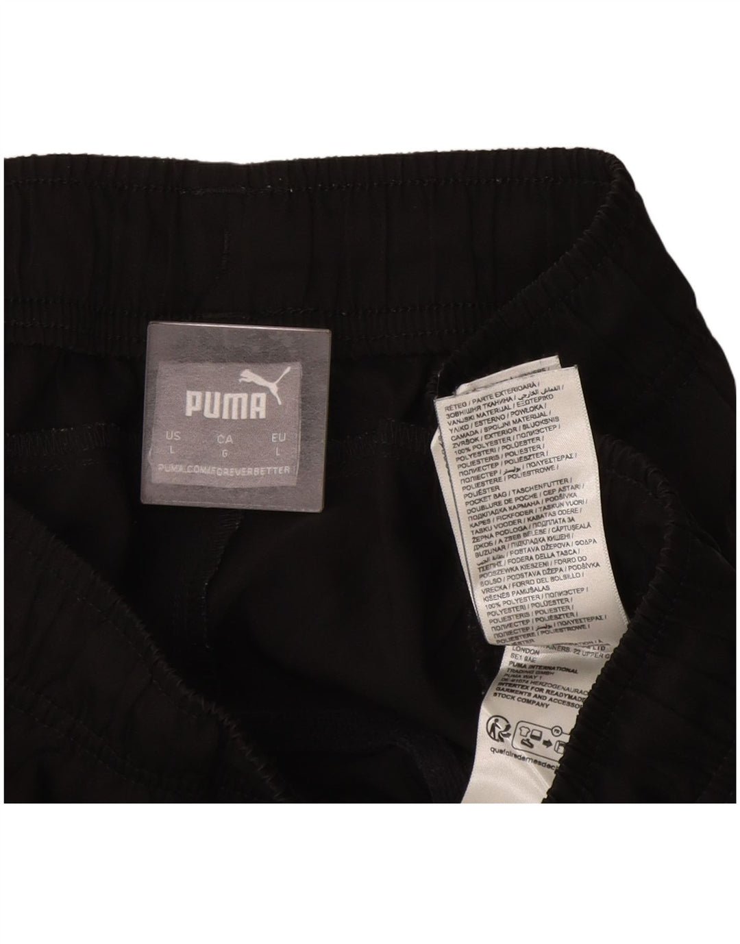 Pantaloni scurți sport Puma pentru bărbați, mari, negru, poliester