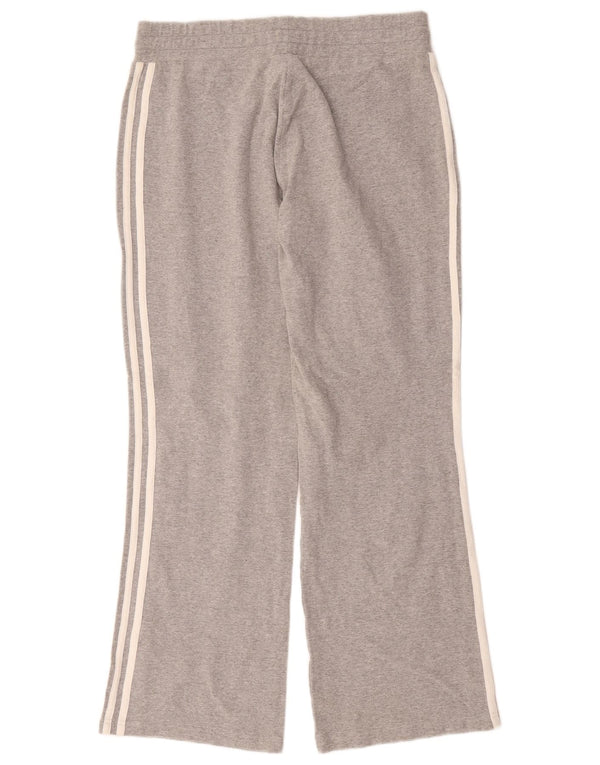 Adidas Womens Tracksuit Trousers UK 16 Large Grey Cotton
