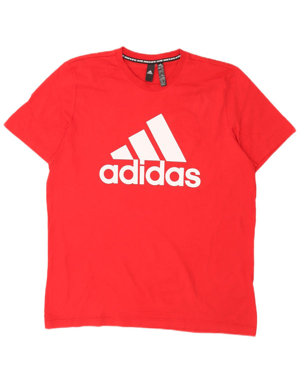 Tricou grafic pentru bărbați Adidas Top XL bumbac roșu