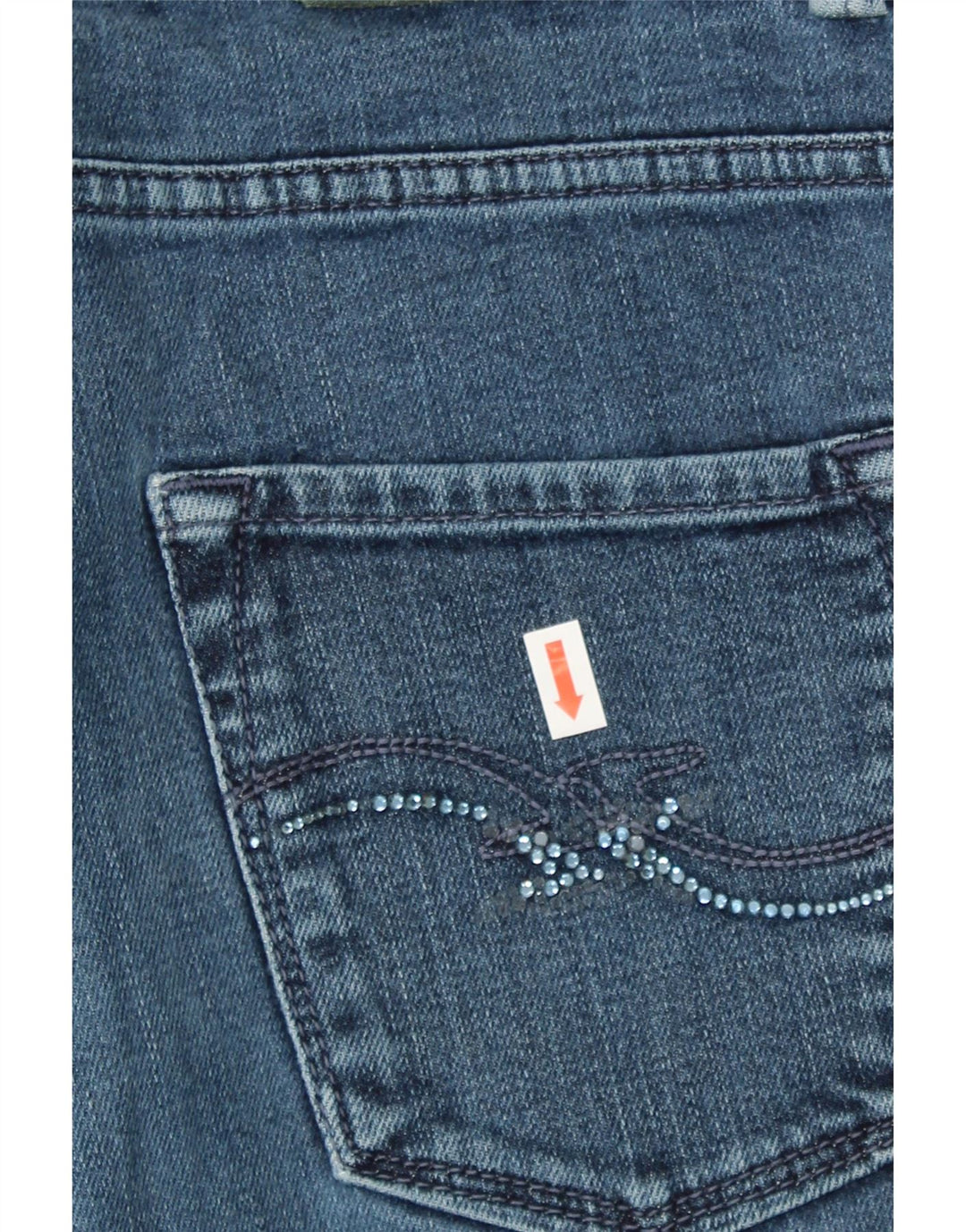 TRUSSARDI Womens Straight Jeans W29 L29 Blue Cotton Vintage Trussardi and Second-Hand Trussardi from Messina Hembry 