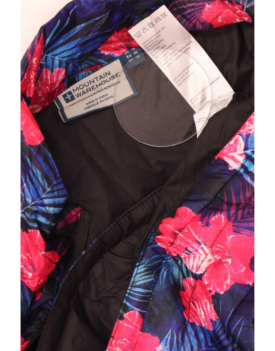 Jachetă căptușită pentru femei Mountain Warehouse UK 18 XL, multicoloră, florală