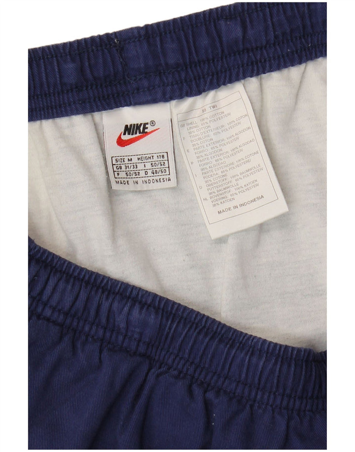 Pantaloni scurți sport NIKE pentru bărbați, bumbac, albastru bleumarin mediu