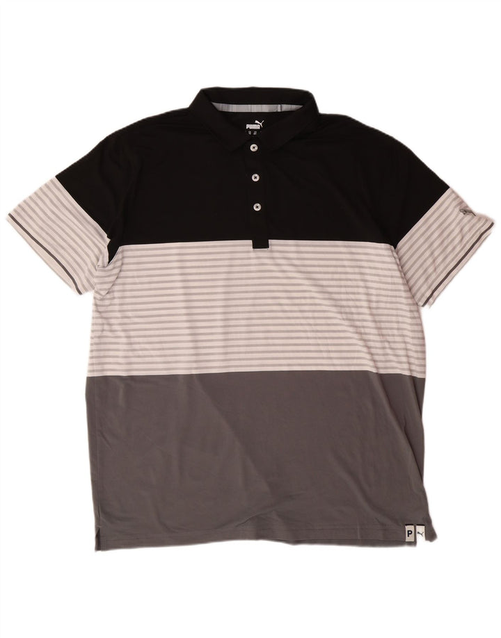 Tricou polo PUMA pentru bărbați 2XL gri Colorblock