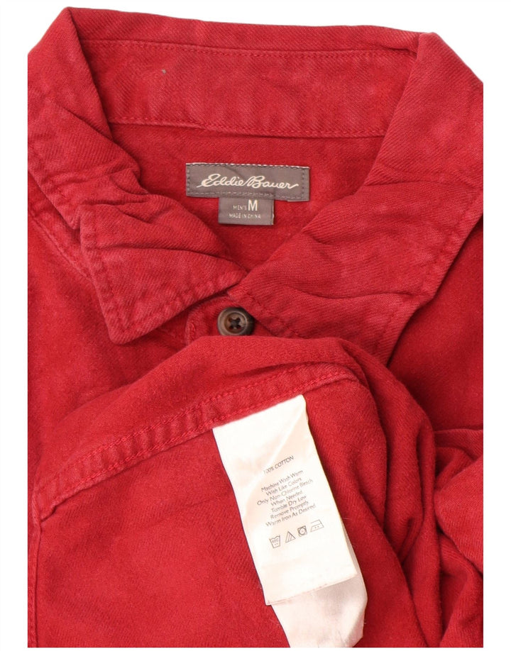 Cămașă de flanel pentru bărbați Eddie Bauer, bumbac roșu mediu