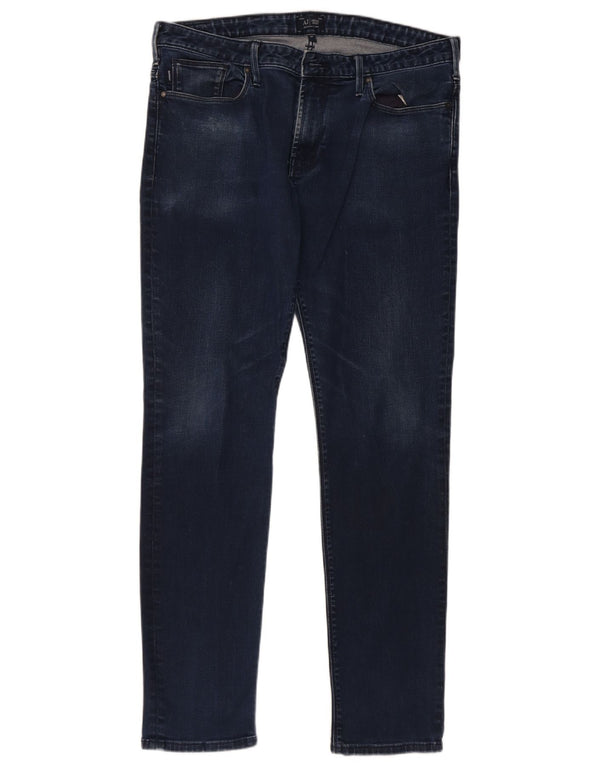 Blugi slim pentru bărbați Armani W34 L31 bumbac bleumarin