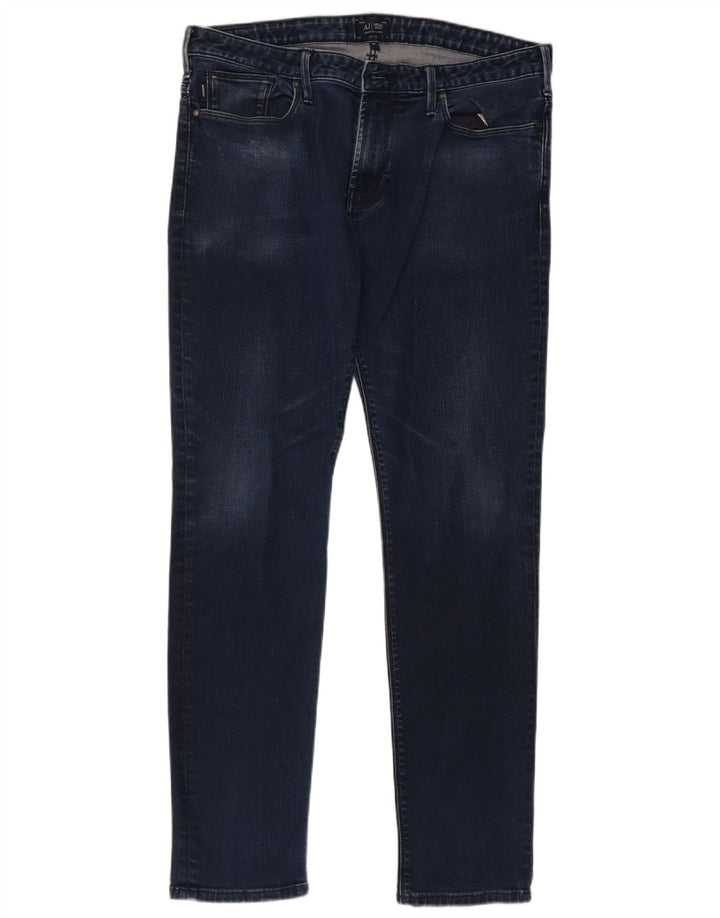 Blugi slim pentru bărbați Armani W34 L31 bumbac bleumarin